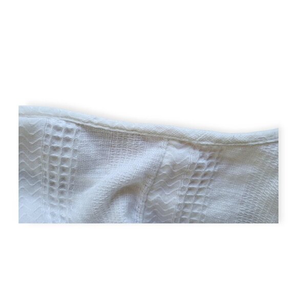 Madewell white Lightestspun Tie-Strap Ruffle-Hem Cover-Up Dress size L - Picture 15 of 16